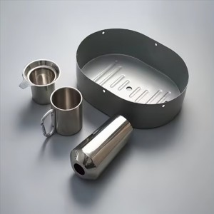 Zakázkový hliníknebo SUS Deep Drawn dodavatel Kovové hluboké tažení\\/spřádání spodní část pouzdra Kovová lisovací část